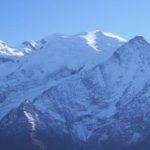 Le mont blanc, vu de Chamonix