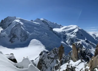 Vue depuis l'aiguille du midi