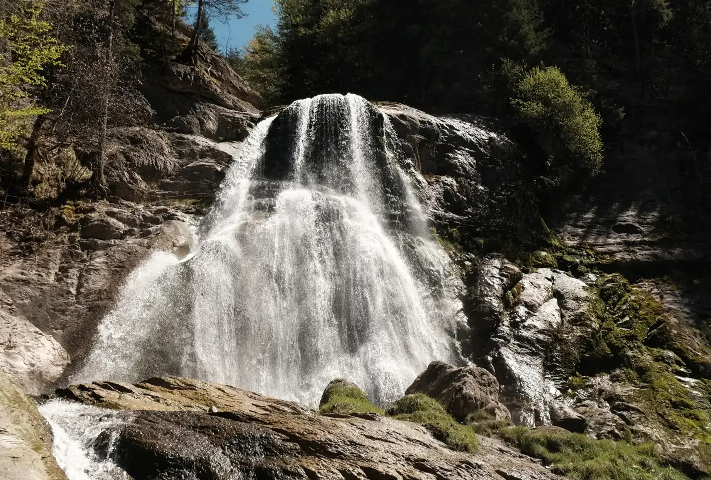 La cascade du Dard au Mont Saxonnex