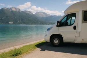 aire camping car lac annecy