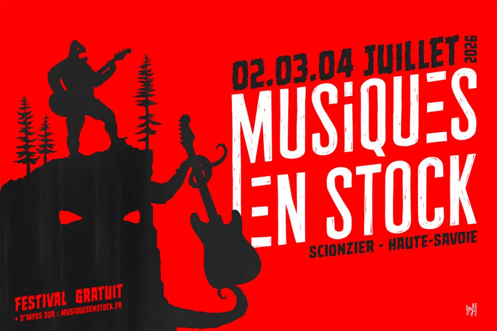Affiche festival Musique en stock 2026