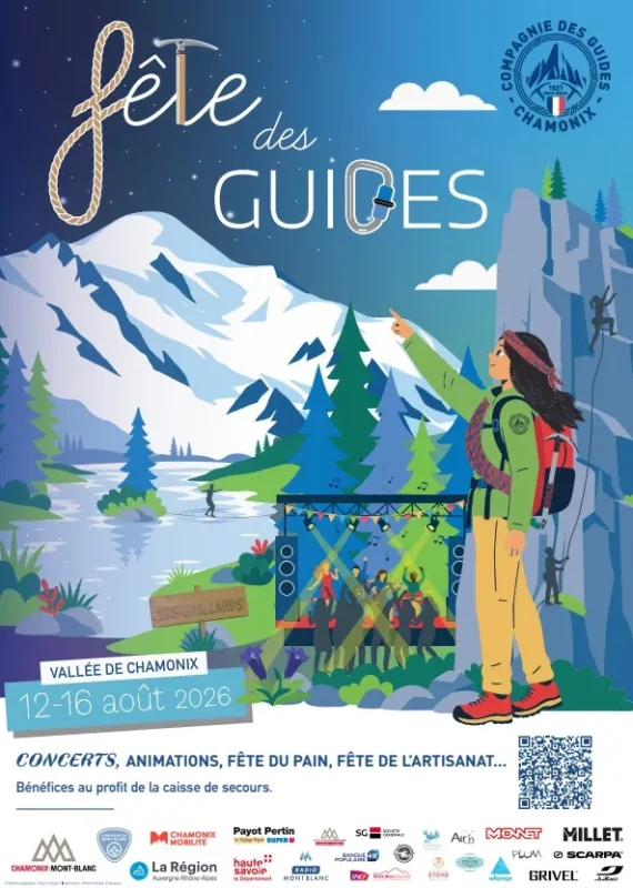 affiche fête des guides de Chamonix 2026
