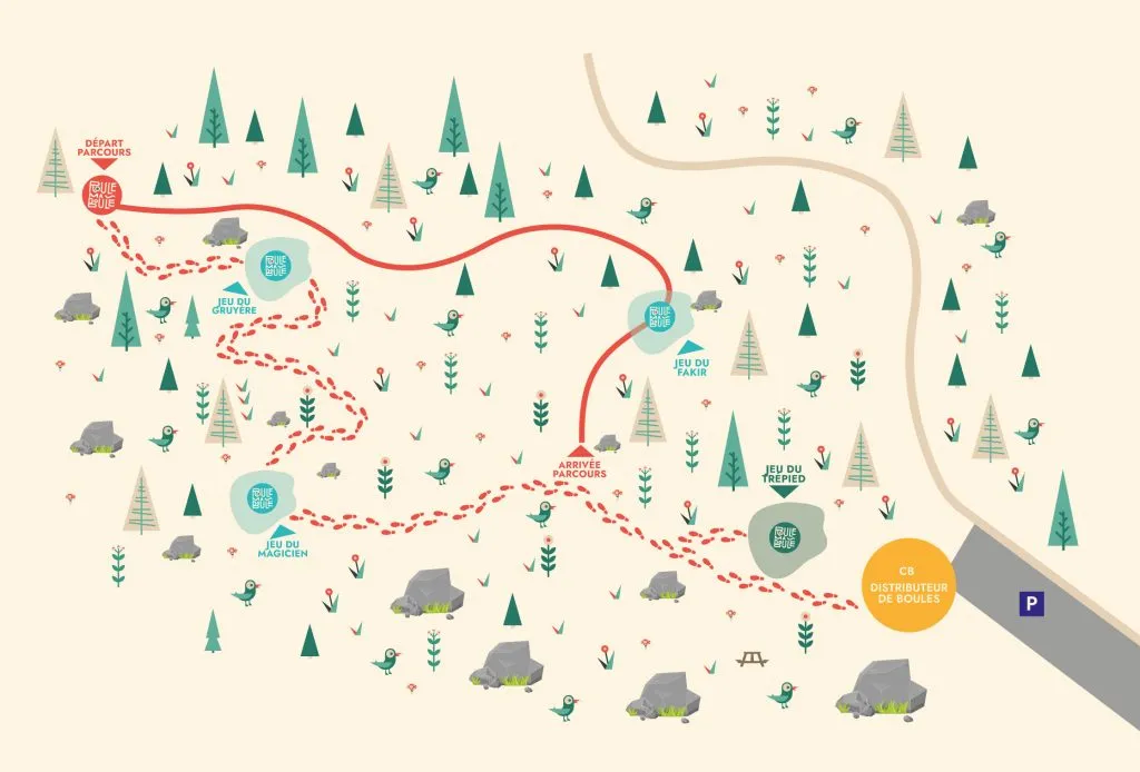 Plan du parcours de jeu