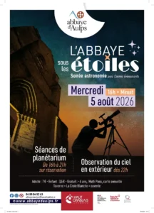 L’Abbaye d’Aulps vous invite à une soirée magique sous les étoiles le 5 août