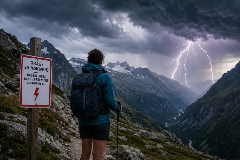 orage en montagne