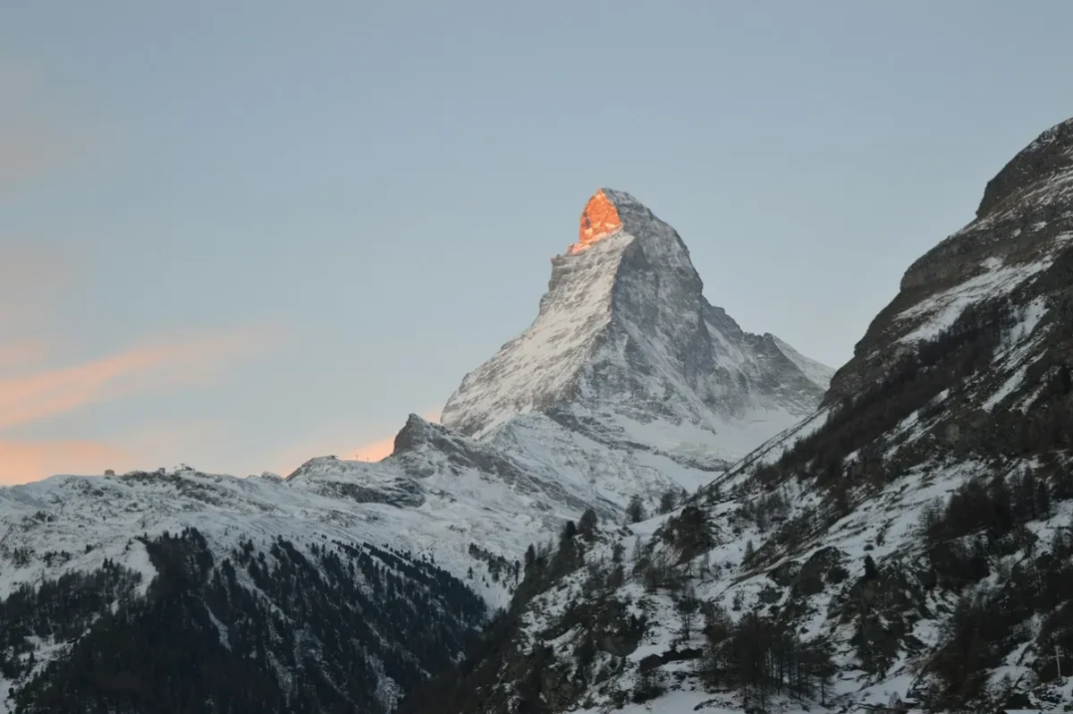 Coucher de soleil sur le Cervin