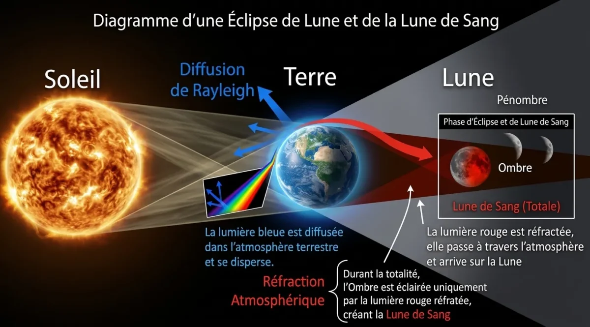 Eclipse de lune et "lune de sang"